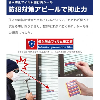 【5枚】侵入防止フィルム施工済シール　SNG1045041