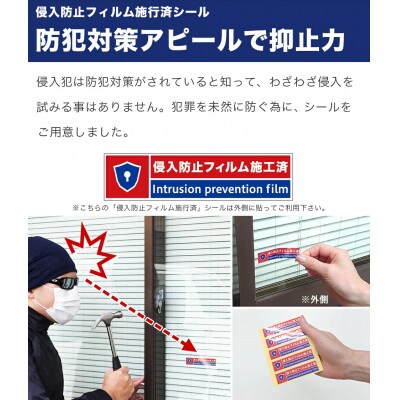 【10枚】侵入防止フィルム施工済シール　SNG1045042