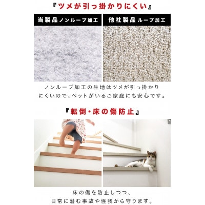 幅60cm 吸着ロールカーペット2M エンボス柄 BYT105656201