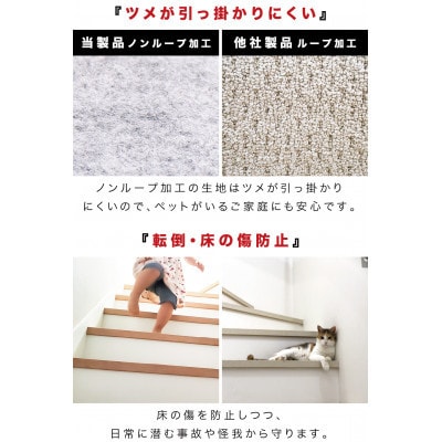 幅60cm 吸着ロールカーペット2M エンボス柄 BYT105656201