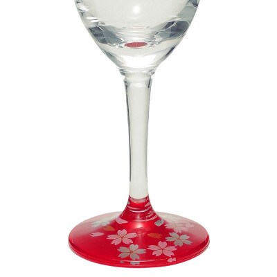 ぬりもん de Verre トールシャンパンペア 蒔絵 桜