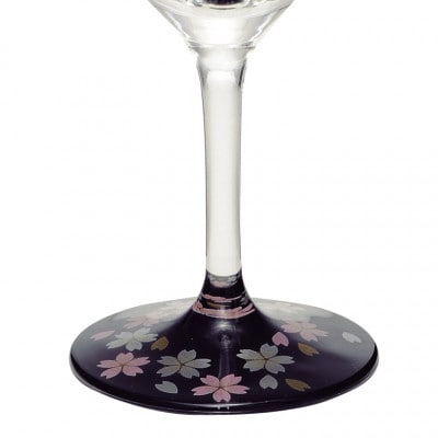 ぬりもん de Verre ワイングラスペア 蒔絵 桜
