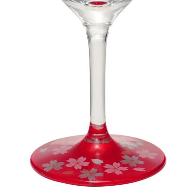 ぬりもん de Verre ワイングラスペア 蒔絵 桜