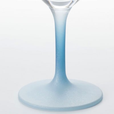 ぬりもん de Verre ワイングラス  クールグラデーション BL