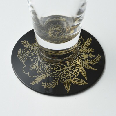 ぬりもん de Verre ピルスナー 蒔絵 ボタニカル 金