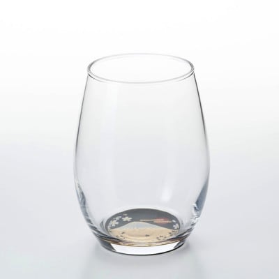 ぬりもん de Verre ダルマグラス 蒔絵 富士山 黒
