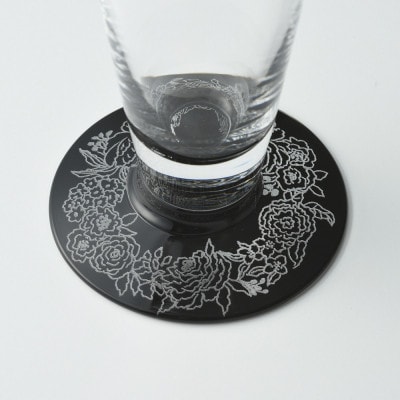 ぬりもん de Verre ピルスナー 蒔絵 ボタニカル 銀