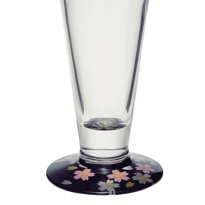 ぬりもん de Verre ピルスナー 蒔絵 桜 ペア