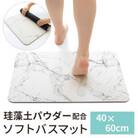 珪藻土入り ソフトバスマット 約40×60cm /大理石