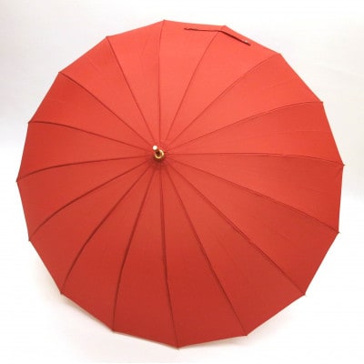 アノン　16本骨グラスファイバー和傘　マダーレッド　女性用　傘104