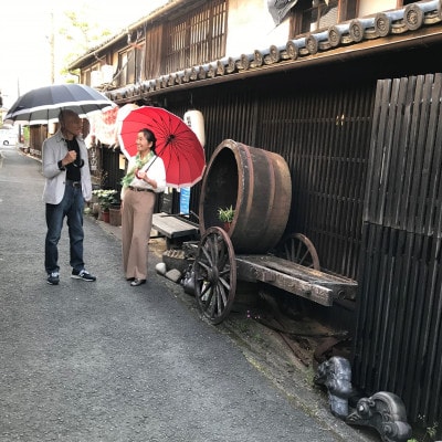 めおと傘　紀州漆器アンブレラ　根来曙セット　職人の手で1本1本持ち手を加工【16本骨和傘】