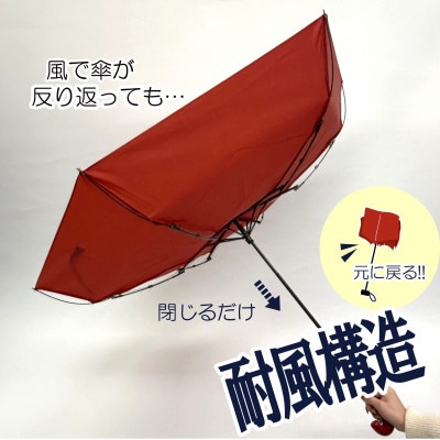折りたたみ傘 紀州漆器アンブレラ 根来 耐風骨 女性用 職人の手で1本1本持ち手を加工 ギフト包装