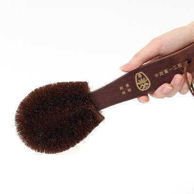 中西富一工房　復刻紀州の棕櫚(シュロ)たわし　健康たわし　ペット用(化粧箱入り)