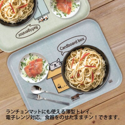 ねこだらけ ネコダラトレイM角&コースター 各1枚セット「ちぐらは2名様まで」
