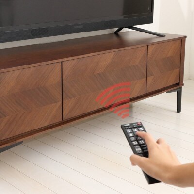 電波が通るTVボードW120　ブラウン