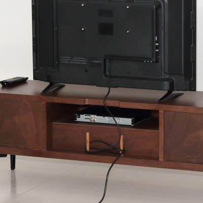 電波が通るTVボードW120　ブラウン