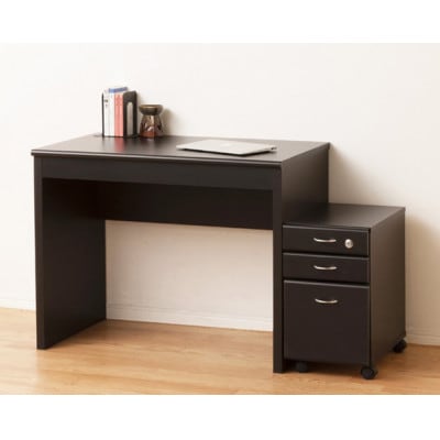 フェイバーデスク90鍵付　ブラウン