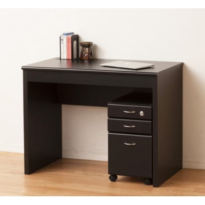 フェイバーデスク90鍵付　ブラウン