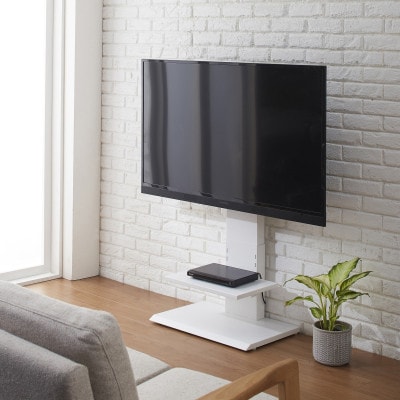 壁掛け風テレビ台ハイ　ホワイト