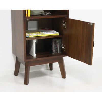 マホガニー天然木電話台