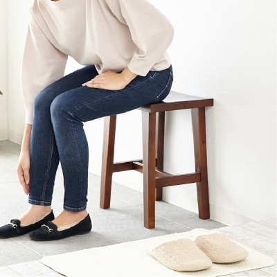 ウッドスツール 椅子 ブラウン 61922