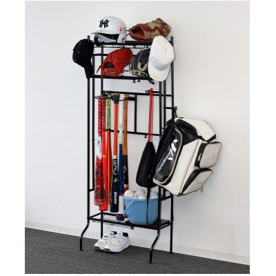 スポーツ用品ラック　ブラック