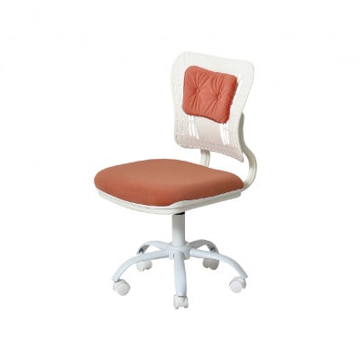 コンフィ　オフィスチェア　オレンジホワイト