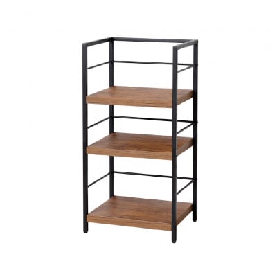 アート3段ラック　ヴィンテージブラウン