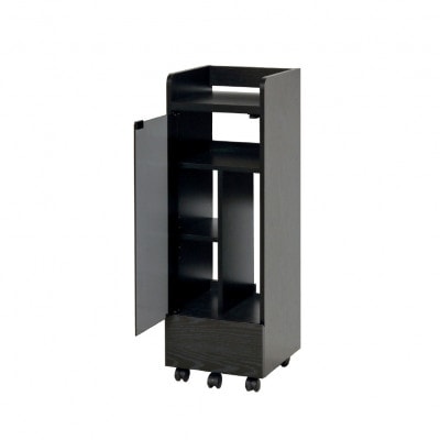 ゲーム機ラックキャスター付き　ブラック