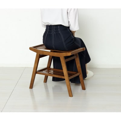 Bambooスツール　ブラウン