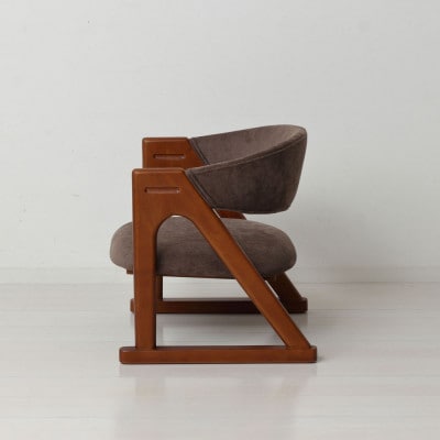 らくらく立ち上がり低座椅子　ブラウン