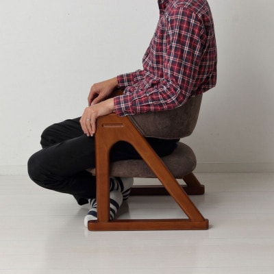 らくらく立ち上がり低座椅子　ブラウン