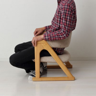 らくらく立ち上がり低座椅子　ナチュラル