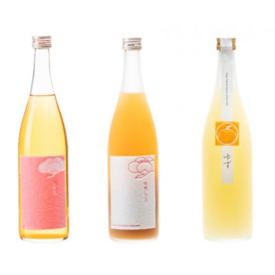 鶴梅　完熟・完熟にごり・柚子　720ml　3本セット