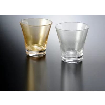 紀州塗り 【ぬりもん de Verre】 フリーグラス ペアグラス 「涼金・涼銀」 210ml