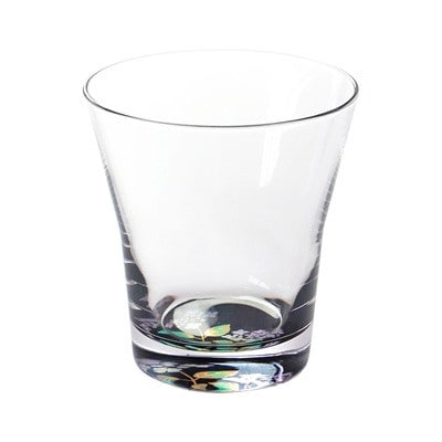 紀州塗り 【ぬりもん de Verre】 フリーグラス 黒/アジサイ 210ml