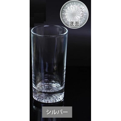 紀州塗り 【ぬりもん de Verre】 タンブラーグラス 単品 シルバー 225ml