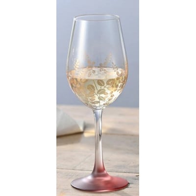 紀州塗り 【ぬりもん de Verre】 ワイングラス 「蒔絵/萩・赤」単品 330ml