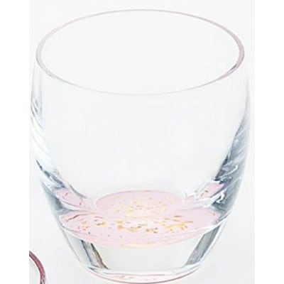 紀州塗り 【ぬりもん de Verre】 冷酒グラス きらり 単品 ピンク 100ml