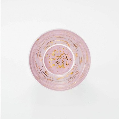 紀州塗り 【ぬりもん de Verre】 冷酒グラス きらり 単品 ピンク 100ml