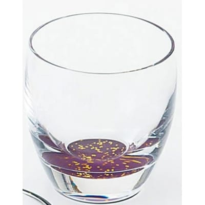 紀州塗り 【ぬりもん de Verre】 冷酒グラス きらり 単品 紫 100ml