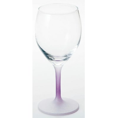 紀州塗り 【ぬりもん de Verre】 ワイングラス クールグラデーション 単品 紫 300ml