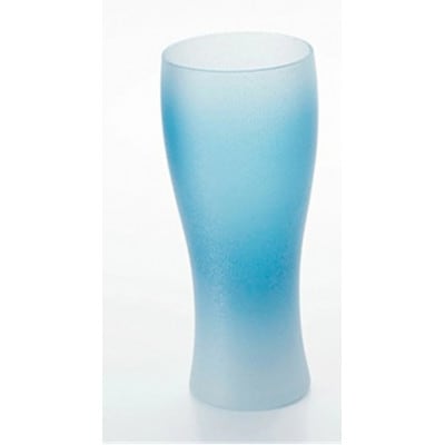 紀州塗り 【ぬりもん de Verre】 ビアグラス クールグラデーション 単品 青 335ml
