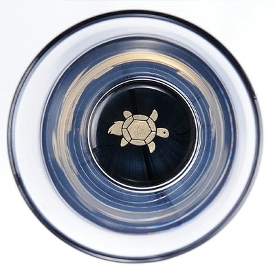 紀州塗り 【ぬりもん de Verre】 一口グラス マスセット 赤黒ペアセット(鶴・亀)100ml