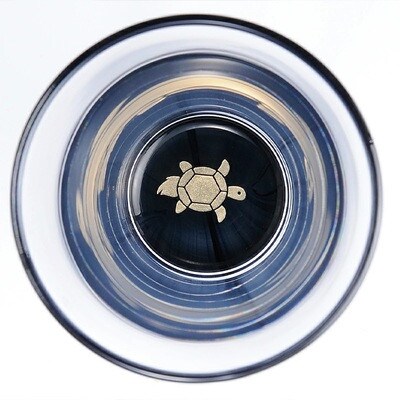 紀州塗り 【ぬりもん de Verre】 一口グラス マスセット(亀)黒 100ml