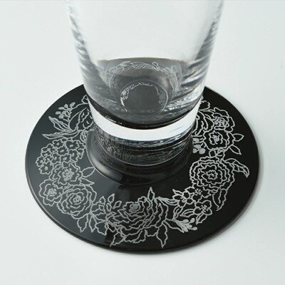 紀州塗り【ぬりもん de Verre】ピルスナーグラス「蒔絵/ボタニカル・金銀」ペアセット285ml