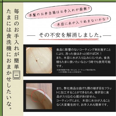 【野上工芸】わっぱ弁当箱「〇彩(ensai)」13cm(小)