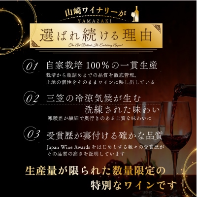 三國シェフ推奨!山崎ワイン(赤・白2本セット)各750ml【02002】