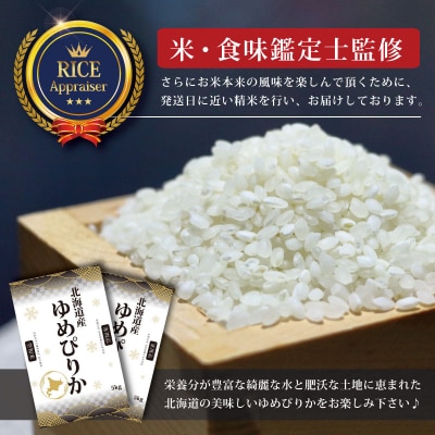 令和5年産【定期便(10kg×10カ月)】北海道産ゆめぴりか 五つ星お米マイスター監修【16015】