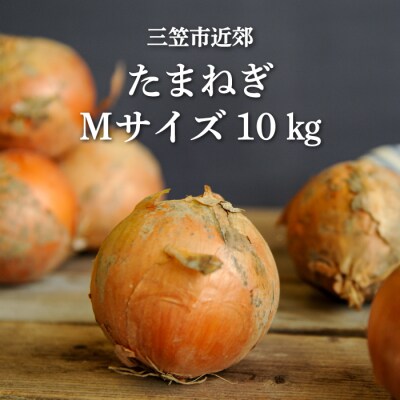 三笠市近郊たまねぎMサイズ10kg【33003】